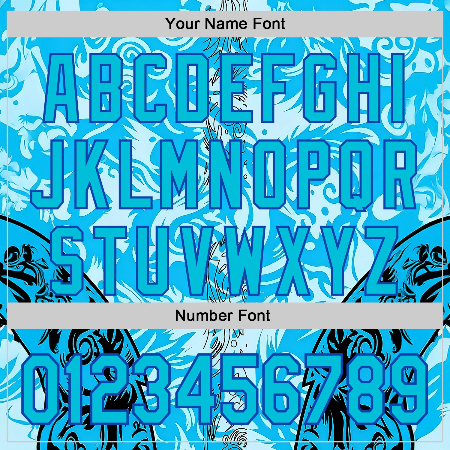 Custom Blue Thunder Blue Black-Lakes Blue 3D Abstract Flame Sports Pullover Sweatshirt Hoodie