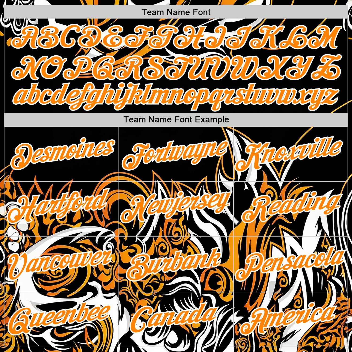 Custom Black Bay Orange-White 3D Abstract Flame Sports Pullover Sweatshirt Hoodie