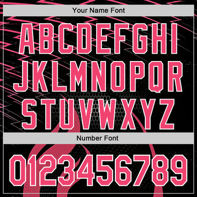 Custom Black Neon Pink-White 3D Abstract Flame Sports Pullover Sweatshirt Hoodie