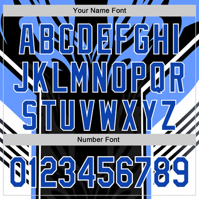 Custom Black Thunder Blue-White 3D Abstract Flame Sports Pullover Sweatshirt Hoodie