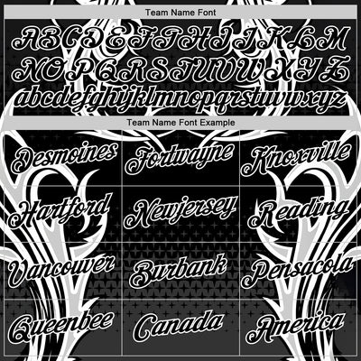 Custom Black White 3D Abstract Flame Sports Pullover Sweatshirt Hoodie