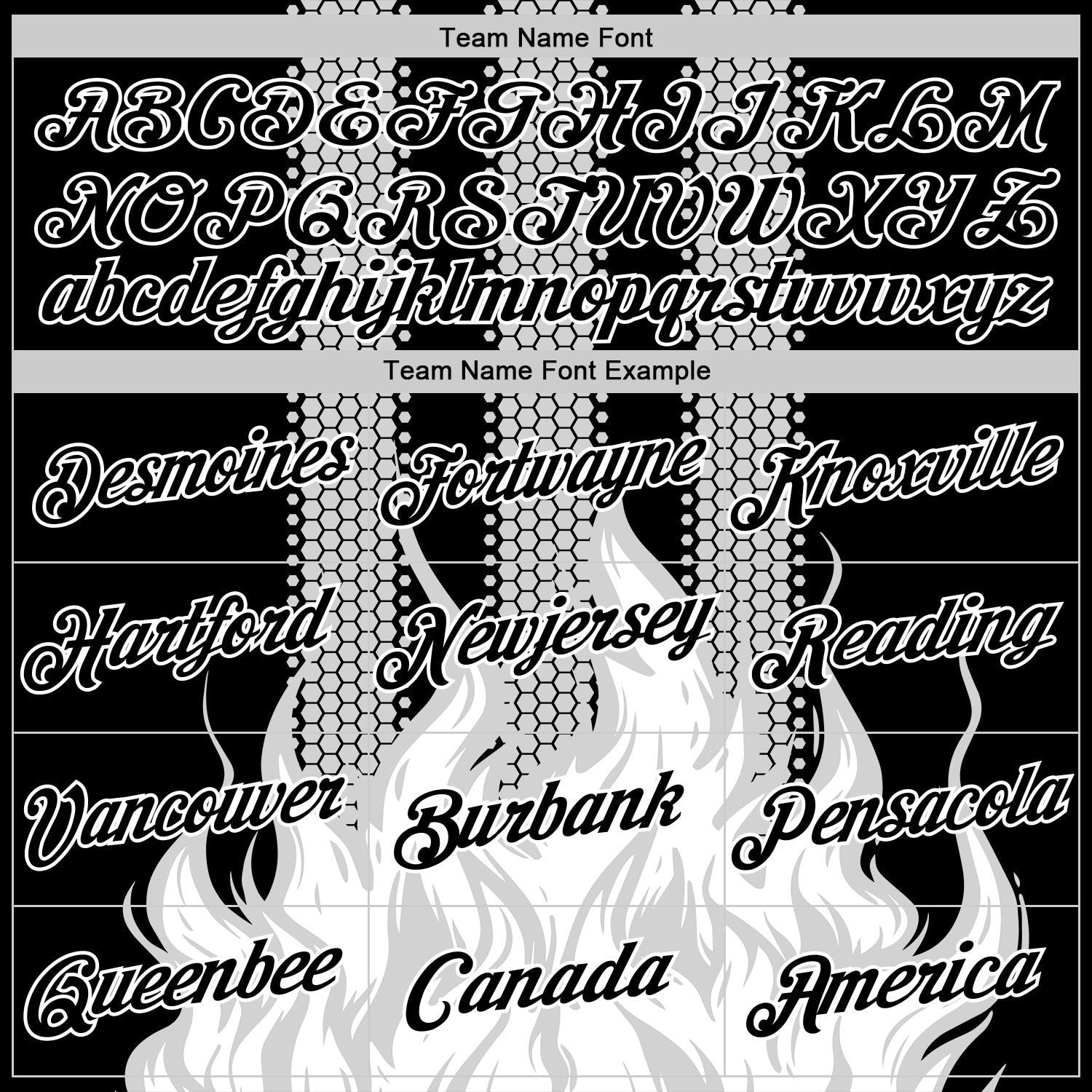 Custom Black White 3D Abstract Flame Sports Pullover Sweatshirt Hoodie