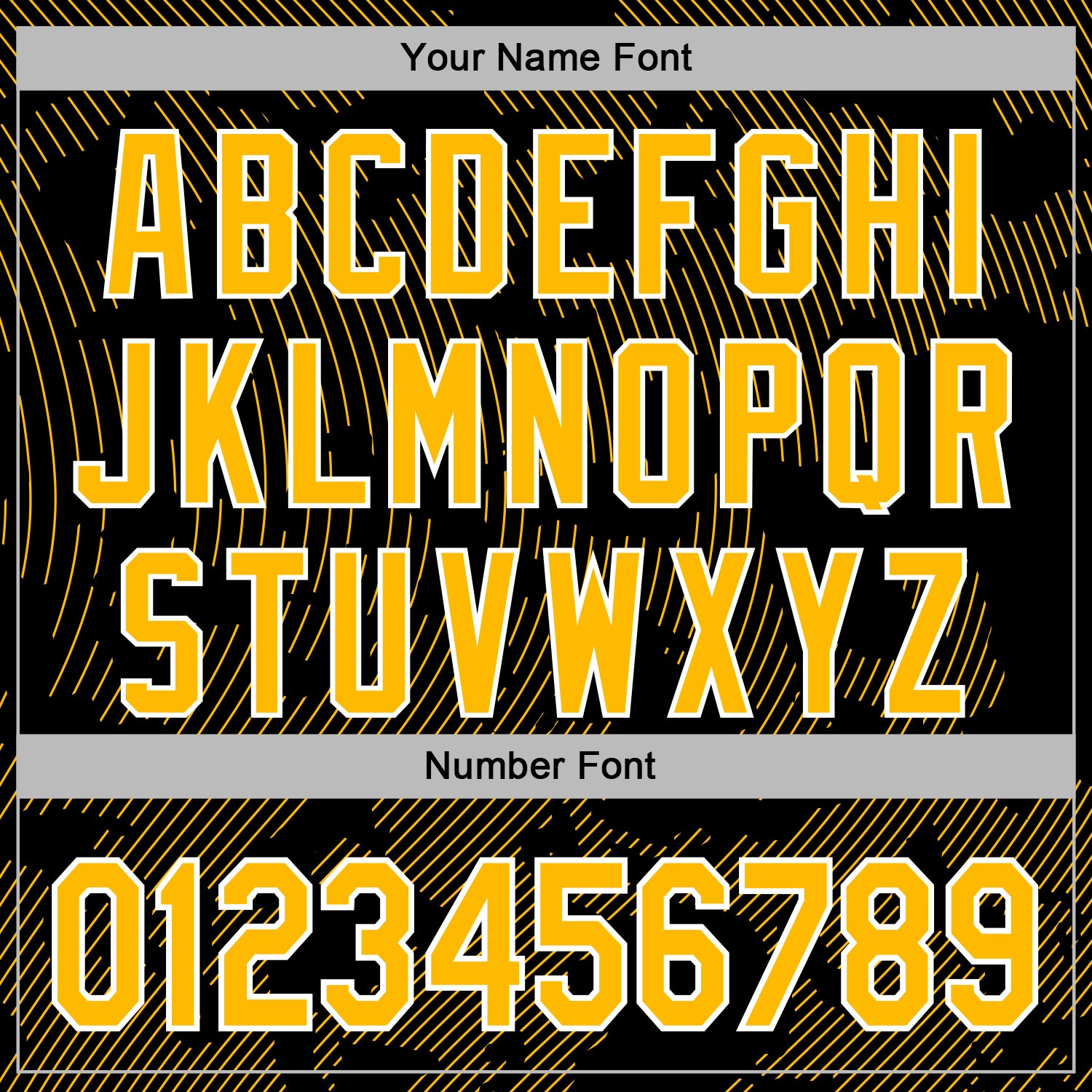 Custom Stitched Black Gold-White Curve Lines Sports Pullover Sweatshirt Hoodie