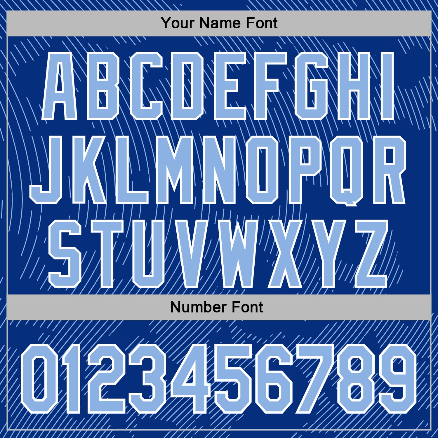 Custom Stitched Royal Light Blue-White Curve Lines Sports Pullover Sweatshirt Hoodie