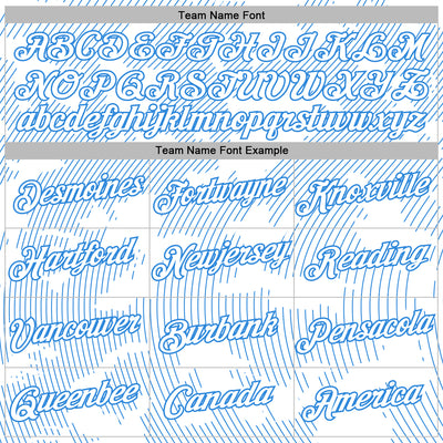 Custom Stitched White Powder Blue Curve Lines Sports Pullover Sweatshirt Hoodie