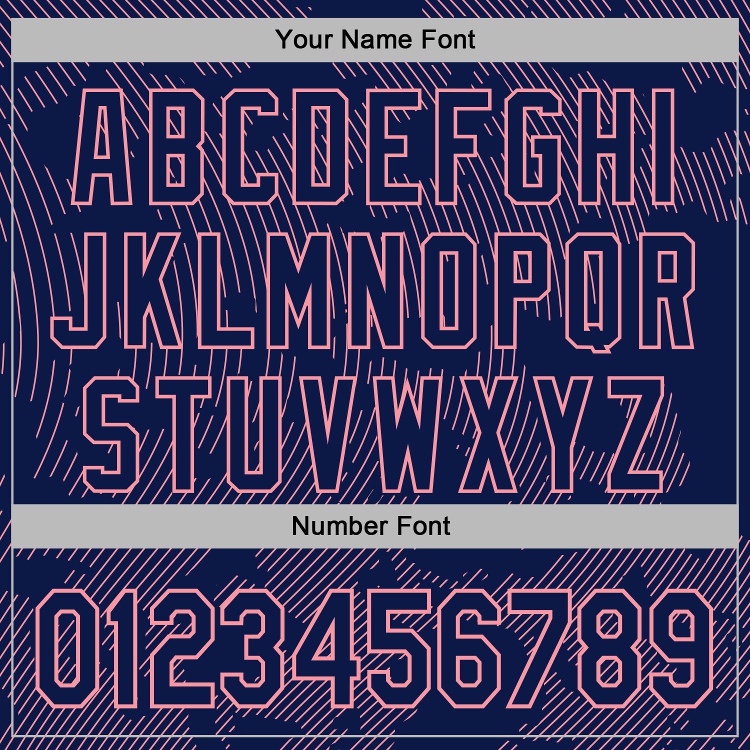 Custom Stitched Navy Medium Pink Curve Lines Sports Pullover Sweatshirt Hoodie