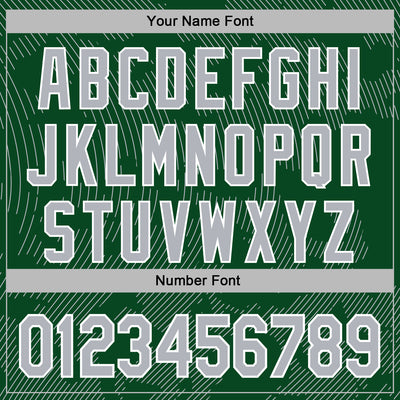 Custom Stitched Green Gray-White Curve Lines Sports Pullover Sweatshirt Hoodie