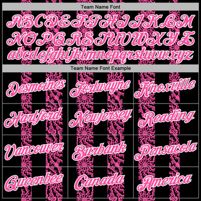 Custom Stitched Black Pink-White Abstract Shape Pattern Sports Pullover Sweatshirt Hoodie