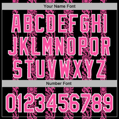 Custom Stitched Black Pink-White Abstract Shape Pattern Sports Pullover Sweatshirt Hoodie