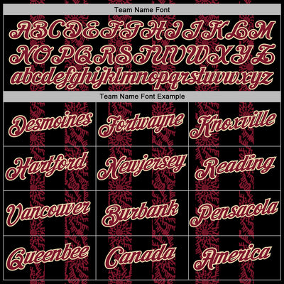 Custom Stitched Black Crimson-Cream Abstract Shape Pattern Sports Pullover Sweatshirt Hoodie