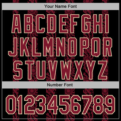 Custom Stitched Black Crimson-Cream Abstract Shape Pattern Sports Pullover Sweatshirt Hoodie