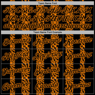 Custom Stitched Black Bay Orange Abstract Shape Pattern Sports Pullover Sweatshirt Hoodie