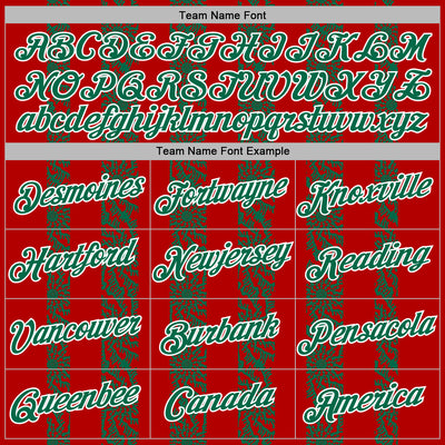 Custom Stitched Red Kelly Green-White Abstract Shape Pattern Sports Pullover Sweatshirt Hoodie