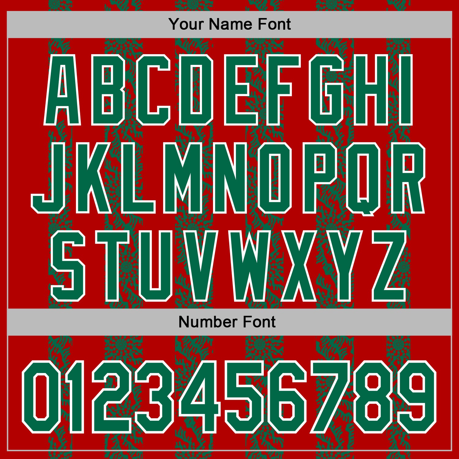 Custom Stitched Red Kelly Green-White Abstract Shape Pattern Sports Pullover Sweatshirt Hoodie