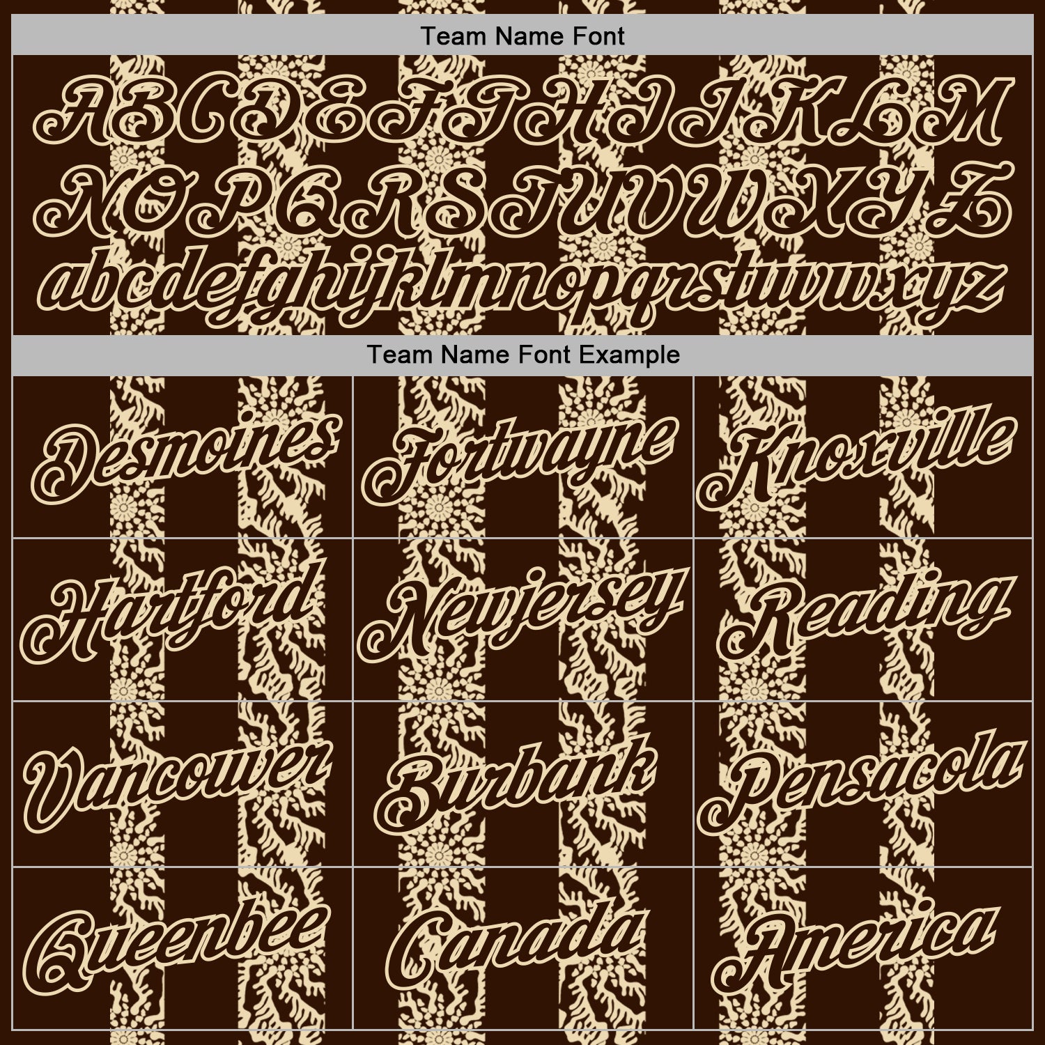 Custom Stitched Brown Cream Abstract Shape Pattern Sports Pullover Sweatshirt Hoodie