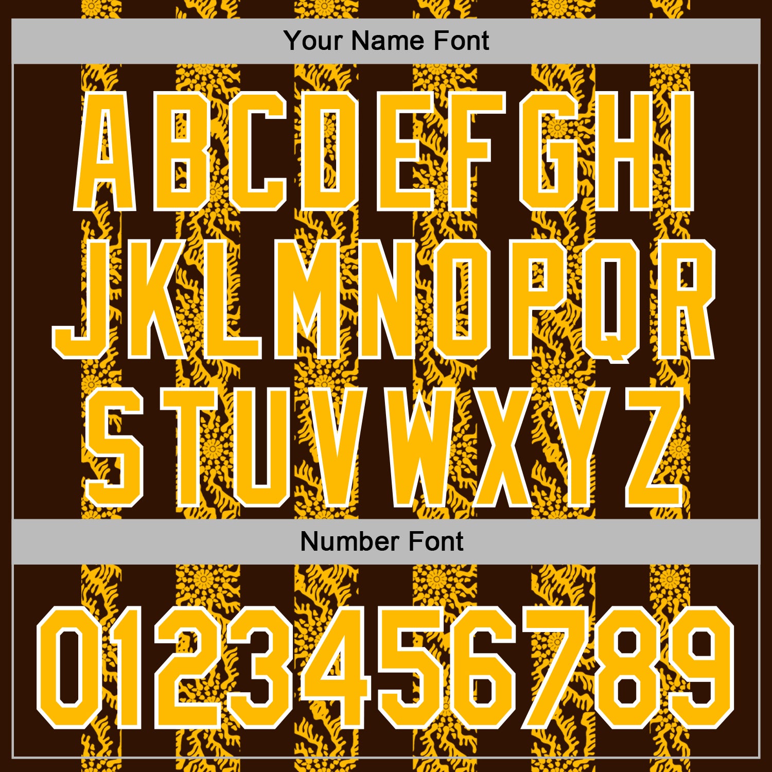 Custom Stitched Brown Gold-White Abstract Shape Pattern Sports Pullover Sweatshirt Hoodie