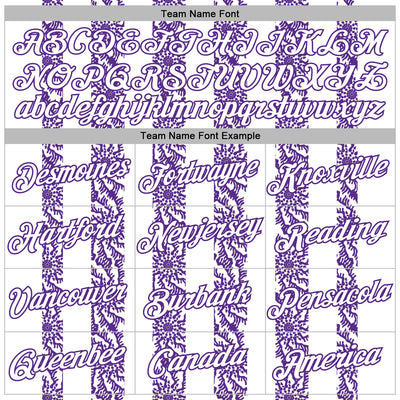 Custom Stitched White Purple Abstract Shape Pattern Sports Pullover Sweatshirt Hoodie