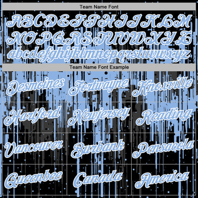 Custom Stitched Black Light Blue-White Dripping Splatter Sports Pullover Sweatshirt Hoodie