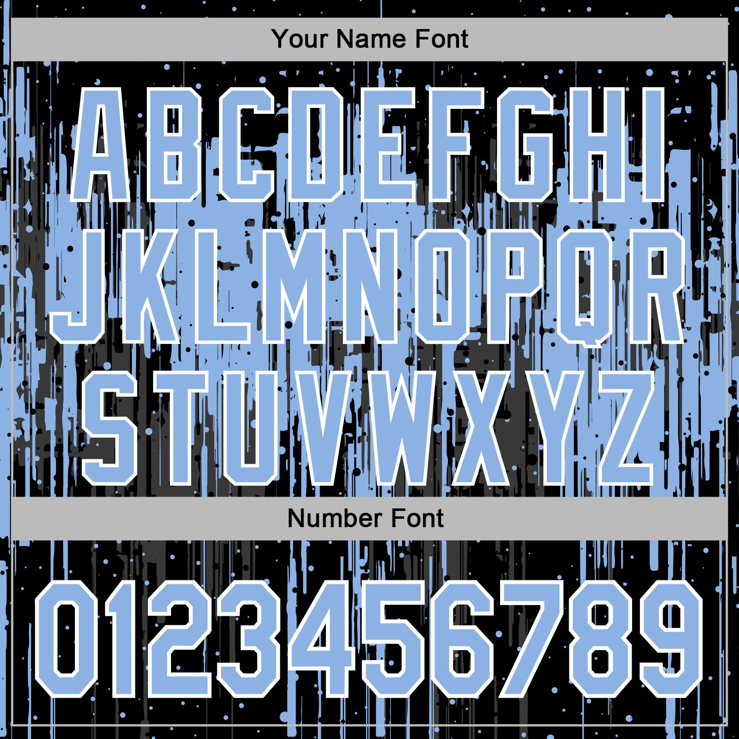 Custom Stitched Black Light Blue-White Dripping Splatter Sports Pullover Sweatshirt Hoodie