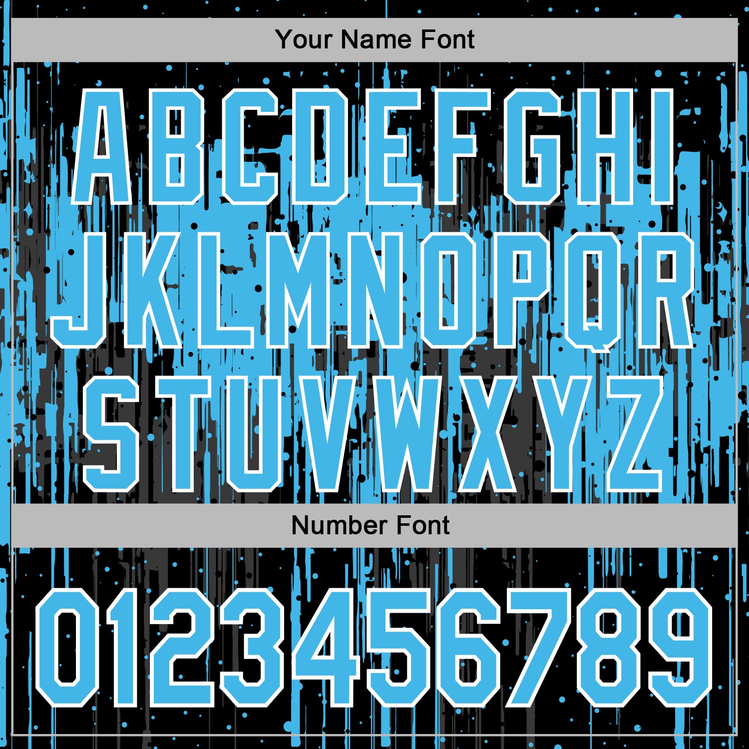 Custom Stitched Black Sky Blue-White Dripping Splatter Sports Pullover Sweatshirt Hoodie