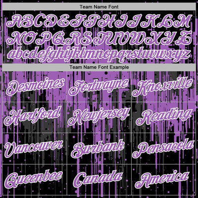 Custom Stitched Black Medium Purple-White Dripping Splatter Sports Pullover Sweatshirt Hoodie