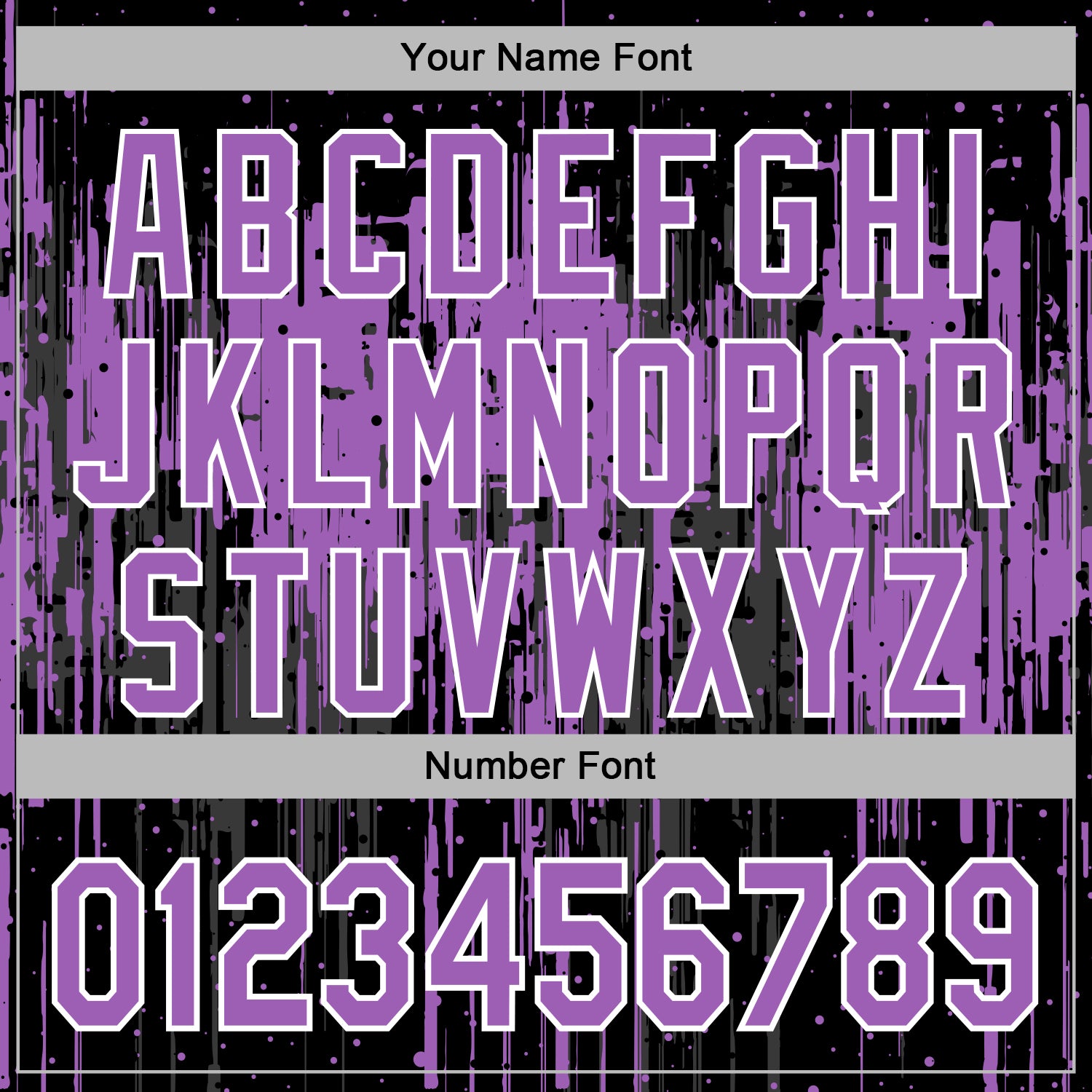 Custom Stitched Black Medium Purple-White Dripping Splatter Sports Pullover Sweatshirt Hoodie