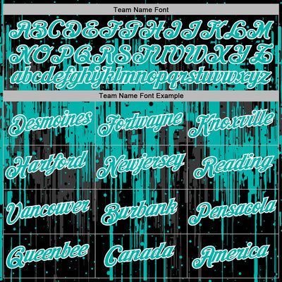 Custom Stitched Black Aqua-White Dripping Splatter Sports Pullover Sweatshirt Hoodie