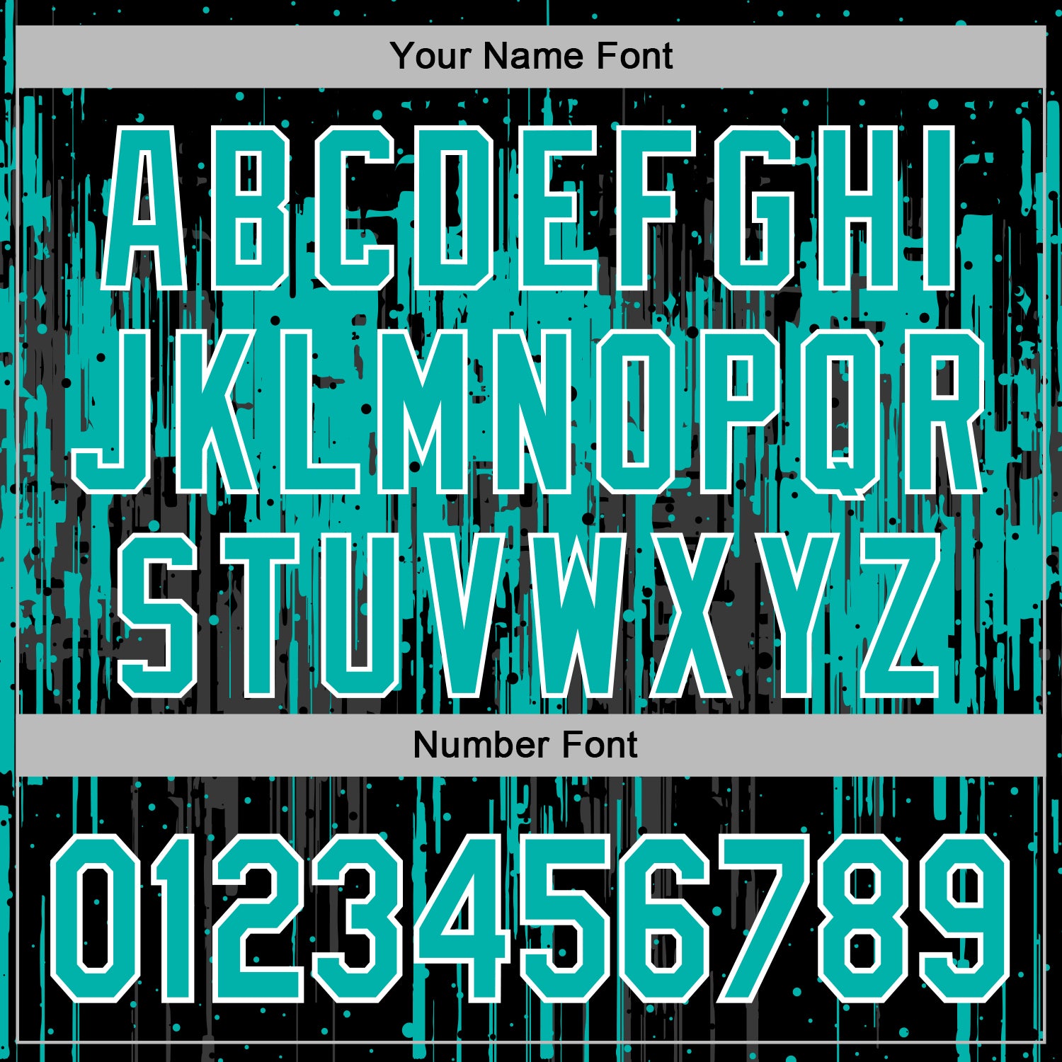 Custom Stitched Black Aqua-White Dripping Splatter Sports Pullover Sweatshirt Hoodie