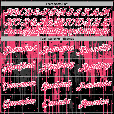 Custom Stitched Black Neon Pink-White Dripping Splatter Sports Pullover Sweatshirt Hoodie