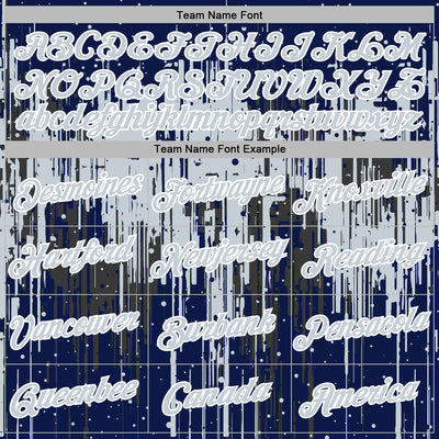 Custom Stitched Navy Silver-White Dripping Splatter Sports Pullover Sweatshirt Hoodie