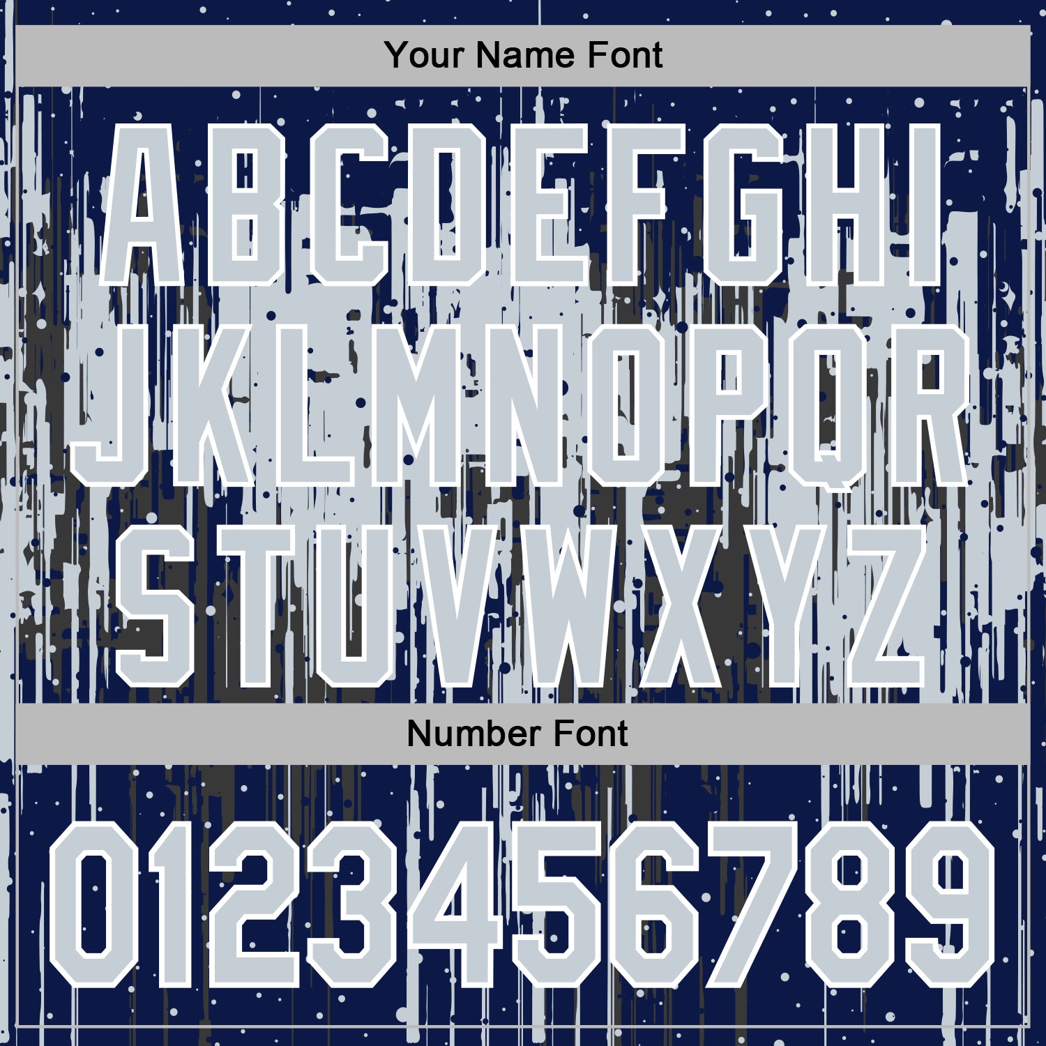 Custom Stitched Navy Silver-White Dripping Splatter Sports Pullover Sweatshirt Hoodie