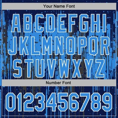 Custom Stitched Navy Powder Blue-White Dripping Splatter Sports Pullover Sweatshirt Hoodie