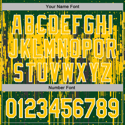 Custom Stitched Green Yellow-White Dripping Splatter Sports Pullover Sweatshirt Hoodie