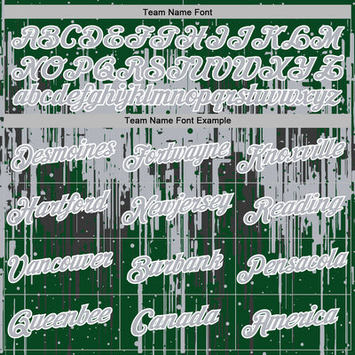 Custom Stitched Green Gray-White Dripping Splatter Sports Pullover Sweatshirt Hoodie