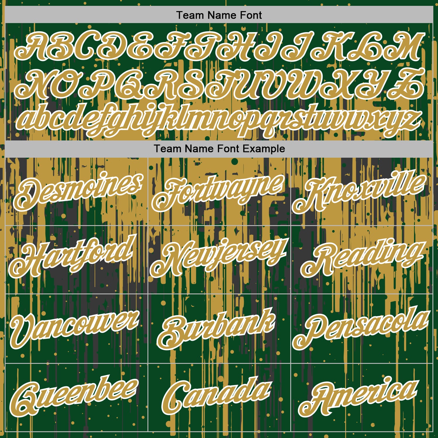 Custom Stitched Green Old Gold-White Dripping Splatter Sports Pullover Sweatshirt Hoodie