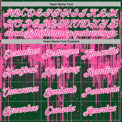 Custom Stitched Green Pink-White Dripping Splatter Sports Pullover Sweatshirt Hoodie