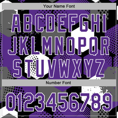 Custom Stitched Black Purple-White Geometric Shape Pattern Sports Pullover Sweatshirt Hoodie