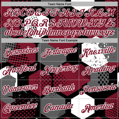 Custom Stitched Black Crimson-White Geometric Shape Pattern Sports Pullover Sweatshirt Hoodie