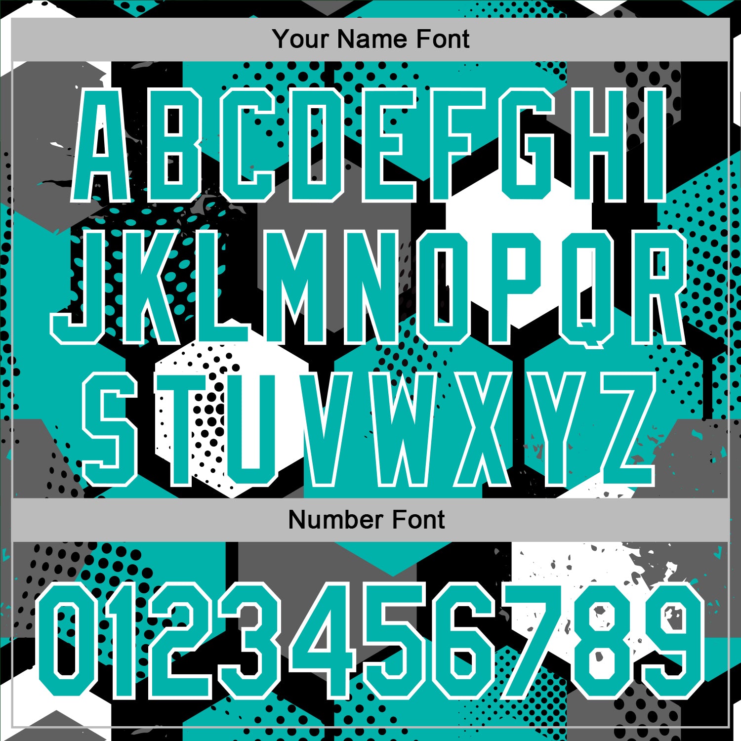 Custom Stitched Black Aqua-White Geometric Shape Pattern Sports Pullover Sweatshirt Hoodie