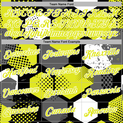 Custom Stitched Black Neon Yellow-White Geometric Shape Pattern Sports Pullover Sweatshirt Hoodie