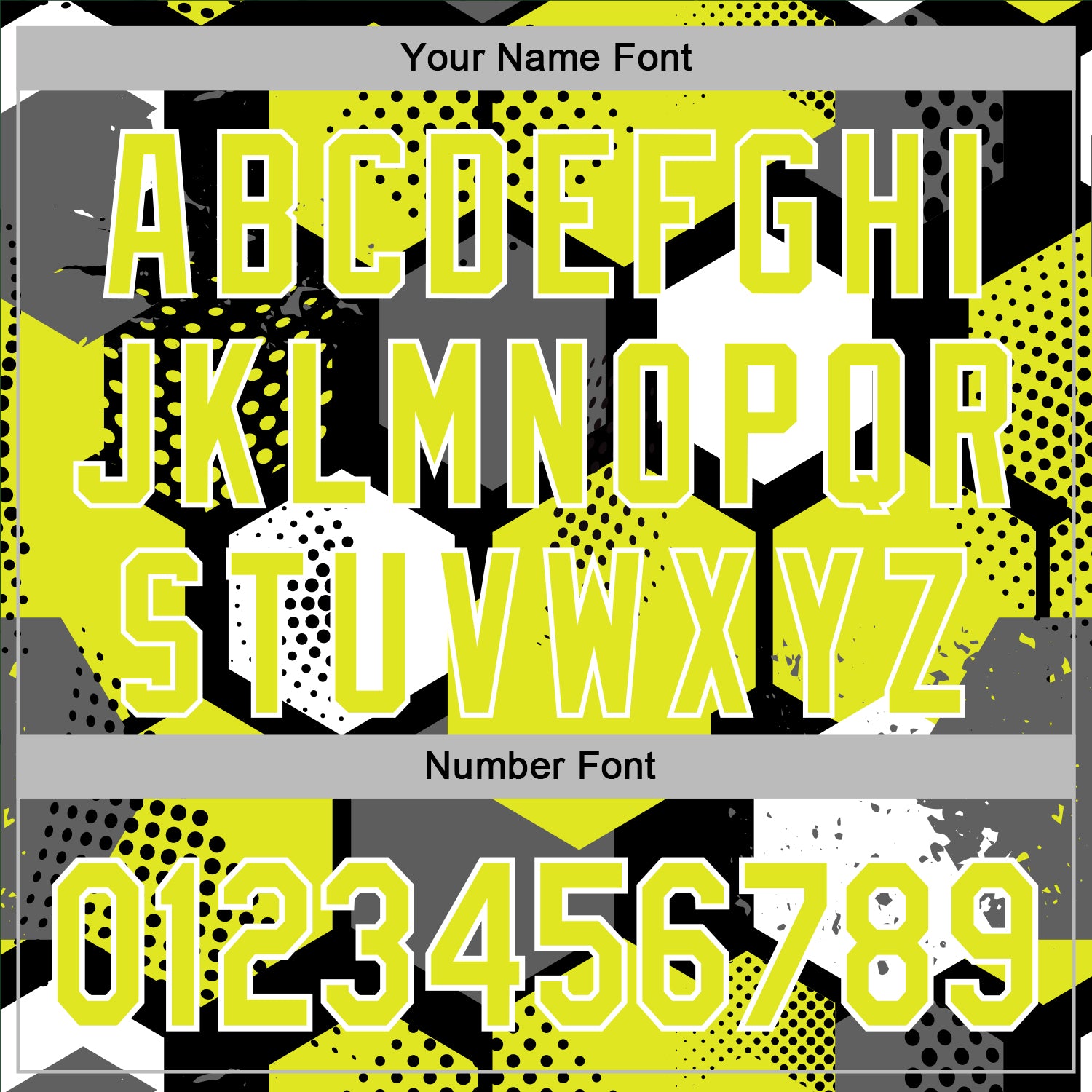 Custom Stitched Black Neon Yellow-White Geometric Shape Pattern Sports Pullover Sweatshirt Hoodie