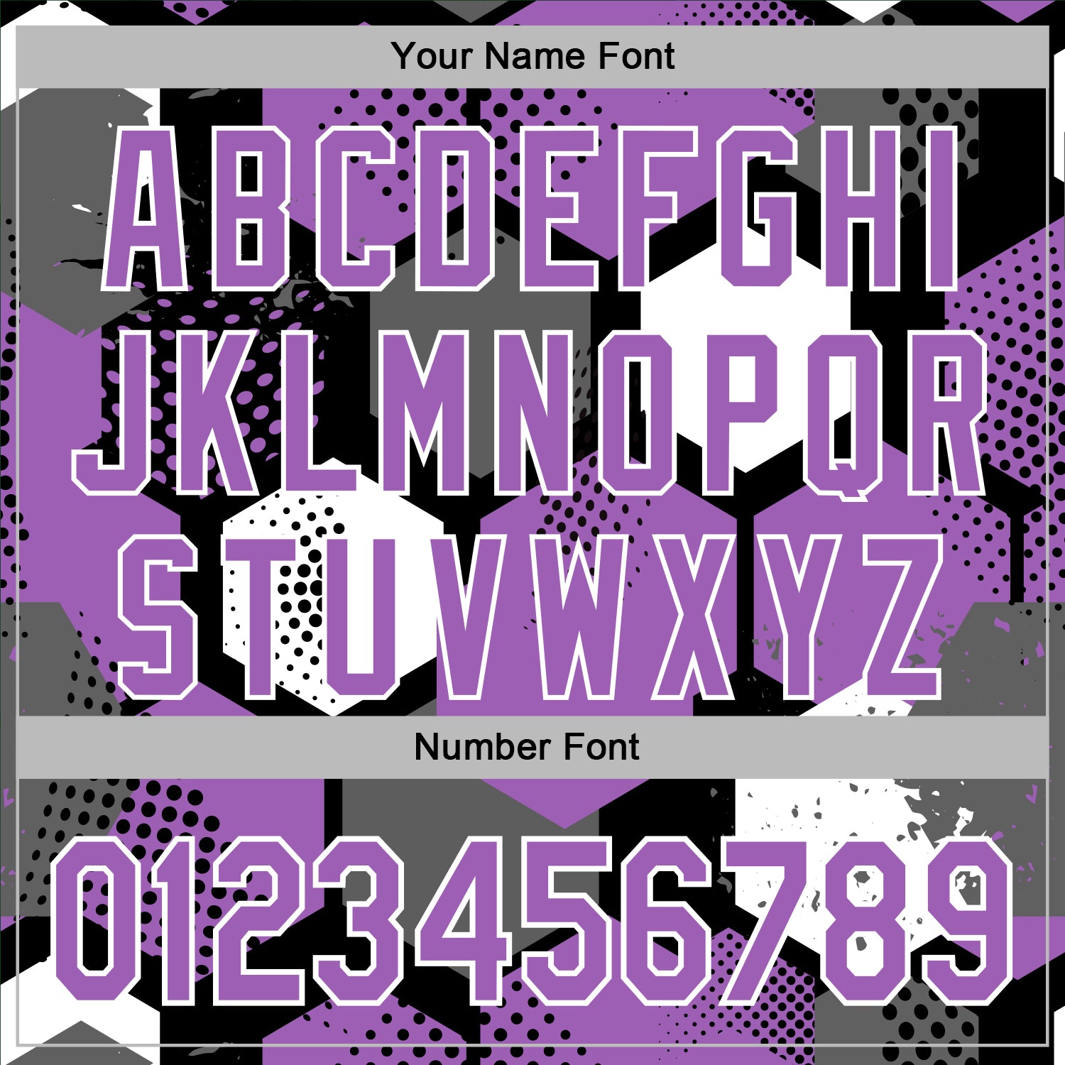 Custom Stitched Black Medium Purple-White Geometric Shape Pattern Sports Pullover Sweatshirt Hoodie