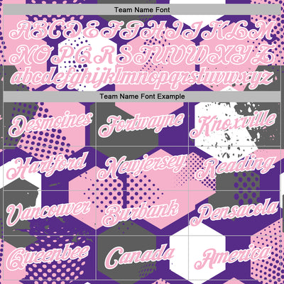 Custom Stitched Purple Light Pink-White Geometric Shape Pattern Sports Pullover Sweatshirt Hoodie