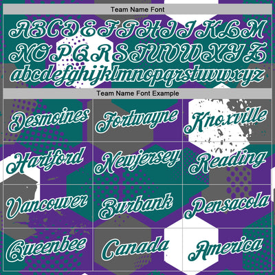 Custom Stitched Purple Teal-White Geometric Shape Pattern Sports Pullover Sweatshirt Hoodie