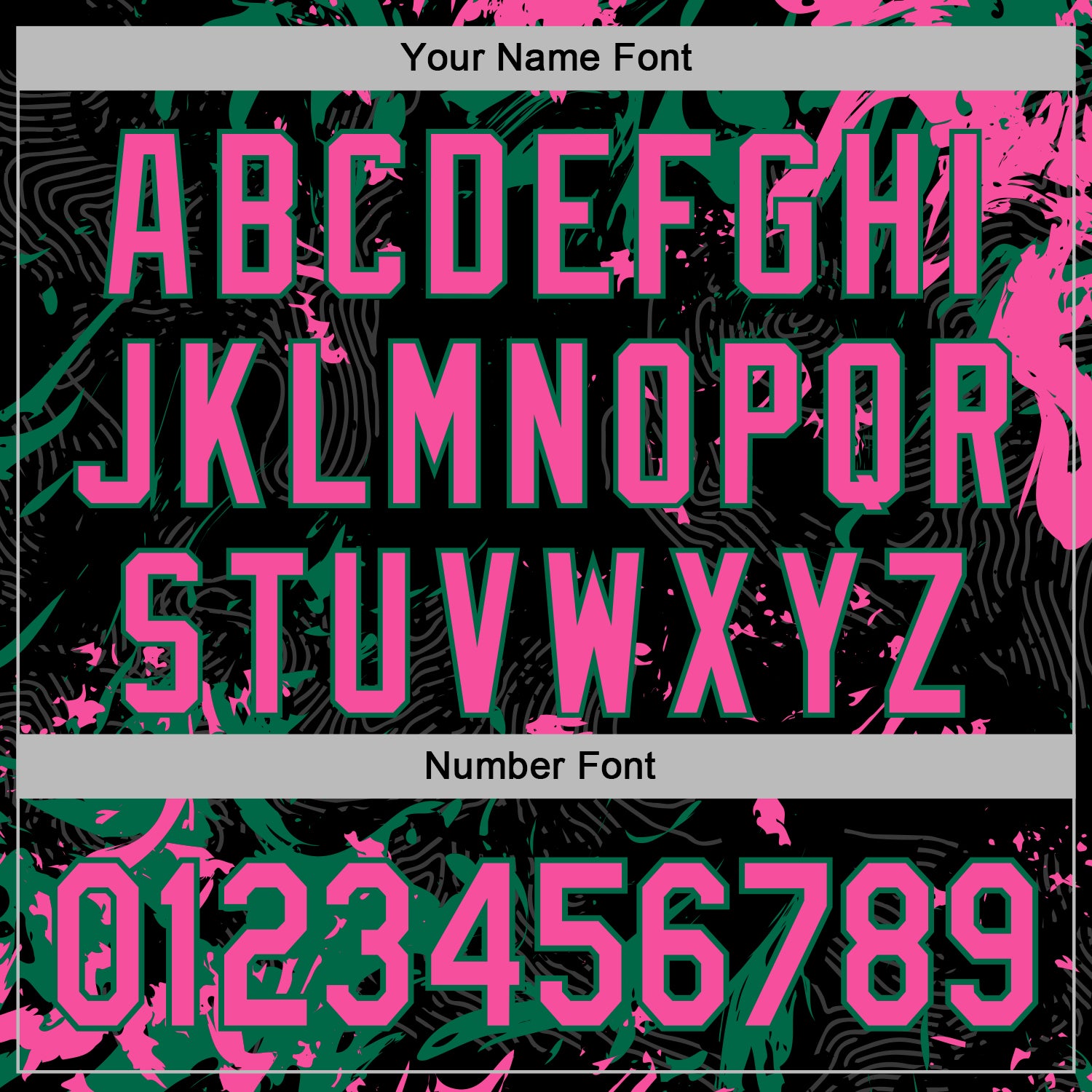 Custom Stitched Black Pink-Kelly Green Splash Sports Pullover Sweatshirt Hoodie