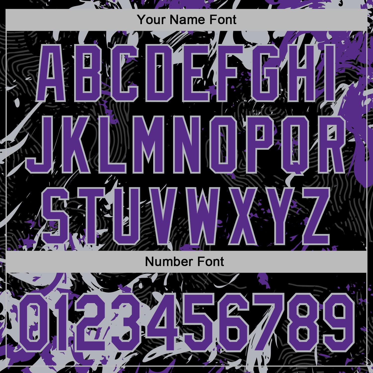 Custom Stitched Black Purple-Gray Splash Sports Pullover Sweatshirt Hoodie