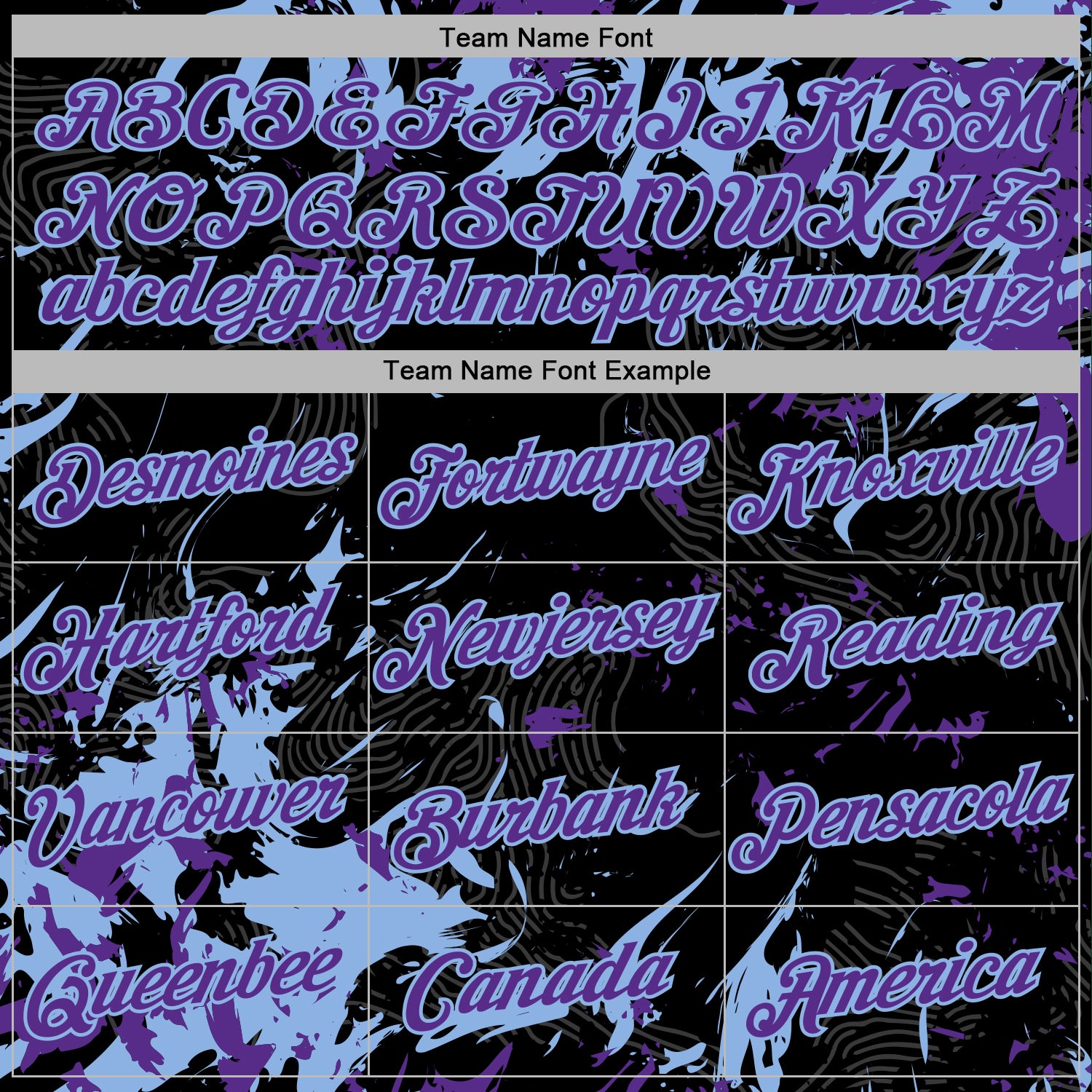 Custom Stitched Black Purple-Light Blue Splash Sports Pullover Sweatshirt Hoodie