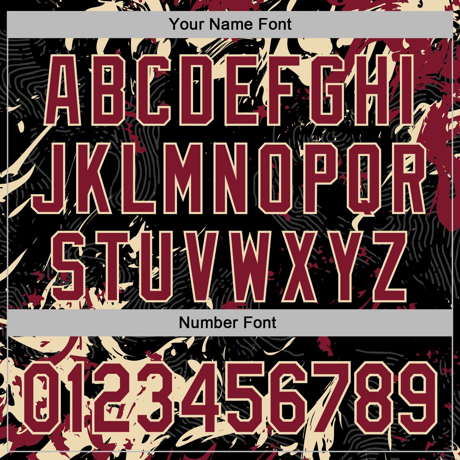 Custom Stitched Black Crimson-Cream Splash Sports Pullover Sweatshirt Hoodie