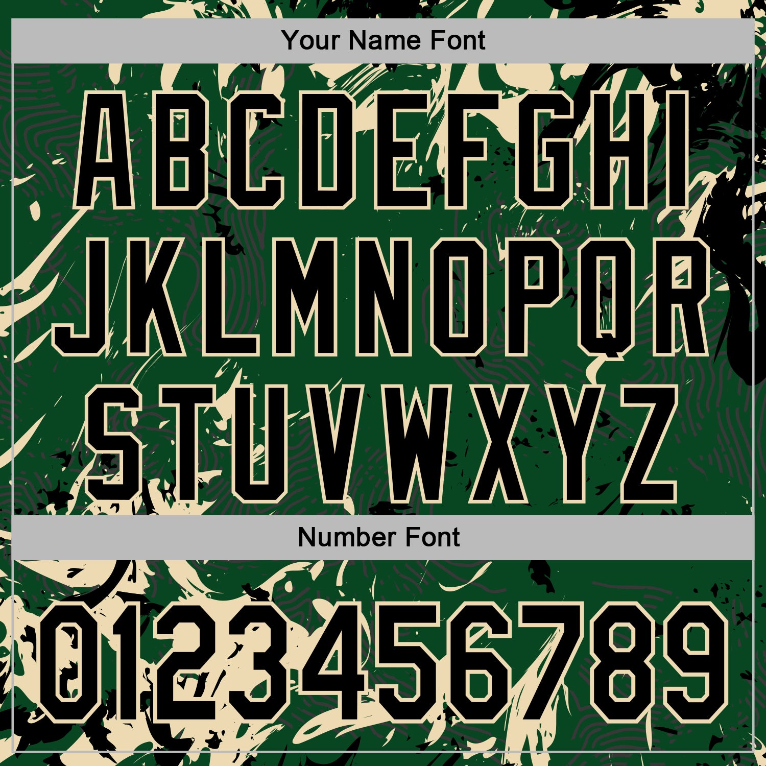 Custom Stitched Green Black-Cream Splash Sports Pullover Sweatshirt Hoodie