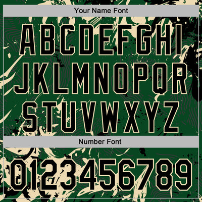 Custom Stitched Green Black-Cream Splash Sports Pullover Sweatshirt Hoodie